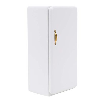 1:12 Dollhouse Refrigerator, Dollhouse Kitchen Miniature Furniture Realistic Wood Four Layer Refrigerator Decoration Accessories (refrigerator)