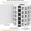 Carewon 500 Bingo Cards, Large 4.5" x 4.5", Paper Bingo Sheets, Disposable or Reusable for Daubers or Chips view 2