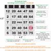 Carewon 500 Bingo Cards, Large 4.5" x 4.5", Paper Bingo Sheets, Disposable or Reusable for Daubers or Chips view 3