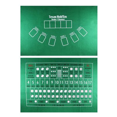 Aurgiarme Flannel 21 Points Table Mat Hold Tablecloth Casino Family Party Game Entertainment