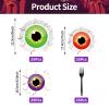100 Pcs Spooky Halloween Eyeball Party Supplies Set - Serves 25, Scary Disposable Tableware, Includes Paper Plates, Napkins, Forks for Halloween Decorations, Trick or Treat Eyeballs Party Favors view 2