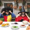 100 Pcs Spooky Halloween Eyeball Party Supplies Set - Serves 25, Scary Disposable Tableware, Includes Paper Plates, Napkins, Forks for Halloween Decorations, Trick or Treat Eyeballs Party Favors view 4