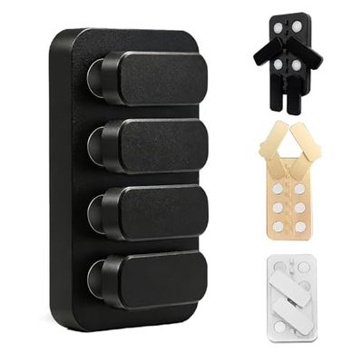 DYNAAGE Fidget Toys Adults - Metal Slider EDC Magnetic Haptic Clicker, Stress Relief, Quiet Anxiety & ADHD Focus Tool, Portable Office & Class & Travel Gift (Matte Black)