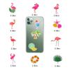 100 Pack Flamingo Stickers, Summer Luau Tropical Hawaiian Party Favors, Birthday Decorations view 4