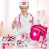Doctor Kit for Girls, 36 Pcs Veterinarian Playset for Kids, Doctor Kit for Toddlers 3-5 with Dog Toy & Real Stethoscope, Kids Vet Kit Pretend Play Doctor Toys, Doctor Play for Boys Girls view 3