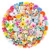 100 Pack Flower Stickers, Flower Party Favors, Birthday Decorations Gifts view 1