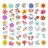 100 Pack Flower Stickers, Flower Party Favors, Birthday Decorations Gifts view 2