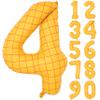40 In Matte Yellow Number Balloons Helium Foil Mylar Balloon Birthday Party banquet Decoration Digital 4 view 1