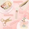 Pithfor Wooden Makeup Toy Set, Pretend Play Makeup Set for Kids Toddlers, Play Beauty Makeup Kit for Girls 3 4 5 6 7 Year Old view 3
