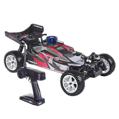 Nitro RC Drift Car for Adult - 4WD FC18 60km/h 2.4G 1/10 16.3IN - Two-Speed Nitro Gas Power Hobby Grade Remote Control Vehicle Gasoline Engine RC Crawler Car Petrol Engine All Terrain Truck(Red)