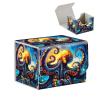 Tudguiloae High-Capacity Art Deco Card Deck Box - Ideal Trading Card Game Storage Solution with Compact Size, and Easy Access - PU Leather Fits for TCG CCG Magic Cards(Cosmic Octopus) view 1