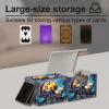 Tudguiloae High-Capacity Art Deco Card Deck Box - Ideal Trading Card Game Storage Solution with Compact Size, and Easy Access - PU Leather Fits for TCG CCG Magic Cards(Cosmic Octopus) view 2