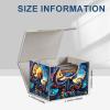 Tudguiloae High-Capacity Art Deco Card Deck Box - Ideal Trading Card Game Storage Solution with Compact Size, and Easy Access - PU Leather Fits for TCG CCG Magic Cards(Cosmic Octopus) view 3