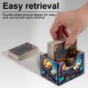 Tudguiloae High-Capacity Art Deco Card Deck Box - Ideal Trading Card Game Storage Solution with Compact Size, and Easy Access - PU Leather Fits for TCG CCG Magic Cards(Cosmic Octopus) view 4