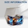 Tudguiloae High-Capacity Art Deco Card Deck Box - Ideal Trading Card Game Storage Solution with Compact Size, and Easy Access - PU Leather Fits for TCG CCG Magic Cards(Angry Dragon) view 3