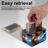 Tudguiloae High-Capacity Art Deco Card Deck Box - Ideal Trading Card Game Storage Solution with Compact Size, and Easy Access - PU Leather Fits for TCG CCG Magic Cards(Angry Dragon) view 4