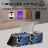 Tudguiloae High-Capacity Art Deco Card Deck Box - Ideal Trading Card Game Storage Solution with Compact Size, and Easy Access - PU Leather Fits for TCG CCG Magic Cards(Warrior Komodo Dragon) view 2