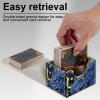 Tudguiloae High-Capacity Art Deco Card Deck Box - Ideal Trading Card Game Storage Solution with Compact Size, and Easy Access - PU Leather Fits for TCG CCG Magic Cards(Warrior Komodo Dragon) view 4