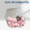 Tudguiloae High-Capacity Art Deco Card Deck Box - Ideal Trading Card Game Storage Solution with Compact Size, and Easy Access - PU Leather Fits for TCG CCG Magic Cards(Cute Pink Pigs) view 3