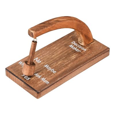 Heayzoki Decision Maker, Wooden Creative Oscillating Magnetic Selector, Magnetic Wobbler, Swing The Pendulum and Find The Answer to Your Question! (- #-2)