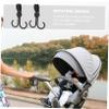 Veemoon 5pcs Stroller Hooks Rotating Hanging Hooks Hanging Buckle for Home Car view 3