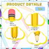 44 Inch Giant Inflatable Pencils Balloon Back to School Dimensional Pencils Balloon Graduation Party Decoration for Back to School Classroom Garden Room Birthday Party Decorations view 3