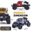 RocHobby Atlas 1/10 RC Crawler, RC Rock Truck Off Road, RC Car Indoor&Outdoor 2 in 1, RC Rock Crawler 4x4 Hobby Grade for Adults Need to Complete (Yellow) view 2