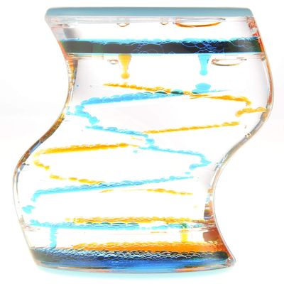A and E Imports - Liquid Motion Bubbler (Blue Orange)