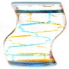 A and E Imports - Liquid Motion Bubbler (Blue Orange) view 1