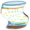 A and E Imports - Liquid Motion Bubbler (Blue Orange) view 3