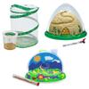 Insect Lore Bug Camp Bundle - Butterfly Kit with 5 Live Caterpillars, Ladybug Land with 1 Tube Live Larvae, Ant Mountain with 1 Tube Live Western Harvester Ants - Bonus Life Cycle Figurines & More view 2