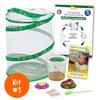 Insect Lore Bug Camp Bundle - Butterfly Kit with 5 Live Caterpillars, Ladybug Land with 1 Tube Live Larvae, Ant Mountain with 1 Tube Live Western Harvester Ants - Bonus Life Cycle Figurines & More view 3