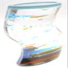 A and E Imports - Liquid Motion Bubbler (Blue Orange) view 3