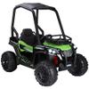 Aosom 12V Kids UTV, Battery Powered Electric Ride on Car with Music, Lights, MP3/USB, Suspension System & Remote Control, Toy Vehicle for Boys and Girls, Green view 1