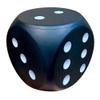 6 Inches Foam Dice Fun Filled Large Educational Toy Giant Dice Decorative Foam Jumbo Dice Big Square Building Blocks for Game Nights and Learning Sessions (Black) view 1