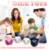 6 Inches Foam Dice Fun Filled Large Educational Toy Giant Dice Decorative Foam Jumbo Dice Big Square Building Blocks for Game Nights and Learning Sessions (Black) view 2