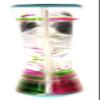 A and E Imports - Liquid Motion Bubbler (Green Pink) view 4