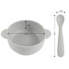 Eascrozn Silicone Baby Feeding Set, 3 Pack Baby Bowls with Suction and 3 Pack Baby Spoons for Babies Toddlers Kids, BPA Free, Baby Utensils Feeding Supplies, Microwave and Dishwasher Safe view 3