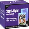 100ct Semi Rigid Card Holders & 100ct Card Sleeves for PSA, SGC, BGS, CSG Graded Card Submissions, Semi Rigid Baseball Cards Sleeves Protectors, PSA Graded Trading Cards Sleeve view 1