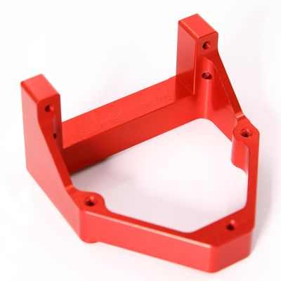 GTBRacing CNC Aluminum 7075 T6 Servo Mount for 1/10 RC Car Losi Hammer Rey U4 4WD Upgrade Part (Red)