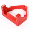 GTBRacing CNC Aluminum 7075 T6 Servo Mount for 1/10 RC Car Losi Hammer Rey U4 4WD Upgrade Part (Red) view 2