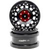 HOBBYSOUL -8mm Negative Offset 2.9 Beadlock Wheels Rims Black Color for 1/6 RC Mud Crawler Truck Axial SCX6 Trail Upgrade Parts, (4-Pack) view 2