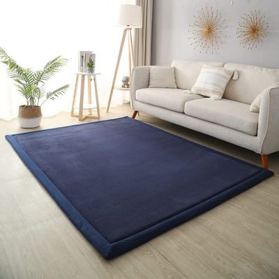 Dmkjdzsw Coral Velvet Play Mat,Yoga Mat Exercise PadsAnti Slip Floor Carpet, for Bedroom, Classroom Soft Indoor Modern Area Rugs -G-100 * 120cm