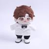 niannyyhouse 20cm Plush Doll Clothes Coat White Shirt Trousers Accessories Shoes Suits 8in Soft Stuffed Toy Dressup (White) view 2