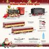 Hot Bee Christmas Train Set,Train Set for Toddlers 2-4,Christmas Train Sets for Around The Tree,Steam Locomotive with Lights,Sounds,and Spray,Easy Setup Train Toy,Perfect Train Set for Kids Ages 4-8 view 4