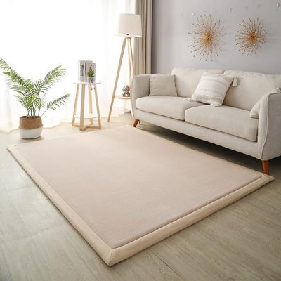 Dmkjdzsw Coral Velvet Play Mat,Yoga Mat Exercise PadsAnti Slip Floor Carpet, for Bedroom, Classroom Soft Indoor Modern Area Rugs -D-120 * 120cm
