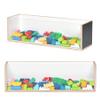 Bolocon STEM/STEAM Wall Mounted Transparent Storage Box,Compatible with Blackboard or Activity Block Panel for Kids & Toddlers view 1