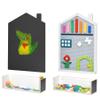 Bolocon STEM/STEAM Wall Mounted Transparent Storage Box,Compatible with Blackboard or Activity Block Panel for Kids & Toddlers view 2