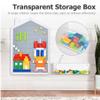 Bolocon STEM/STEAM Wall Mounted Transparent Storage Box,Compatible with Blackboard or Activity Block Panel for Kids & Toddlers view 3