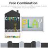 Bolocon STEM/STEAM Wall Mounted Transparent Storage Box,Compatible with Blackboard or Activity Block Panel for Kids & Toddlers view 4